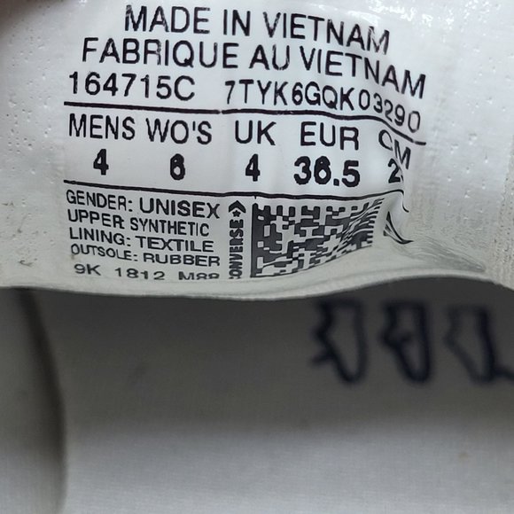 CONVERSE ALL STAR CHUCK TAYLOR LOW TOP SNEAKERS MEN'S 4 WOMEN 6 - Picture 13 of 13